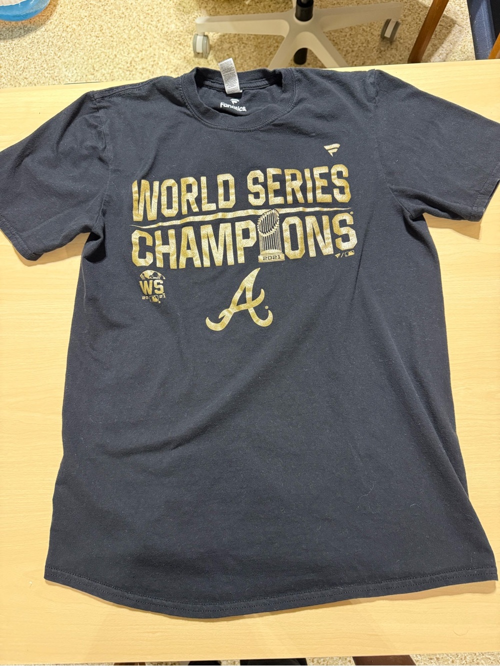 Atlanta Braves World Series Champions Tee with Gold Print